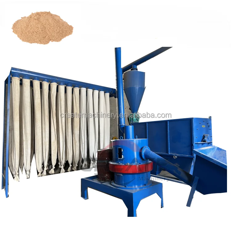300 Mesh Bamboo Sawdust Powder Ultra Fine Saw Dust Making Machine Wood Powder Making Machine for Mosquito Coil