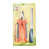 Coupe-ongles orange et bleu avec lime