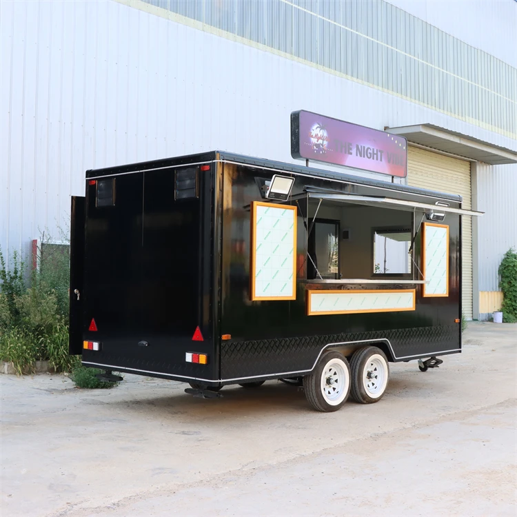 Customized Mobile Street Fast Vending Carts BBQ Fast Food Truck for Sale