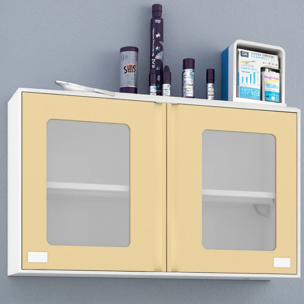 Stainless Steel Modern Hospital Medical Sterile Durable Eco-Friendly Upper Cabinet for Operating Room Active Shelf Locking Glass 5