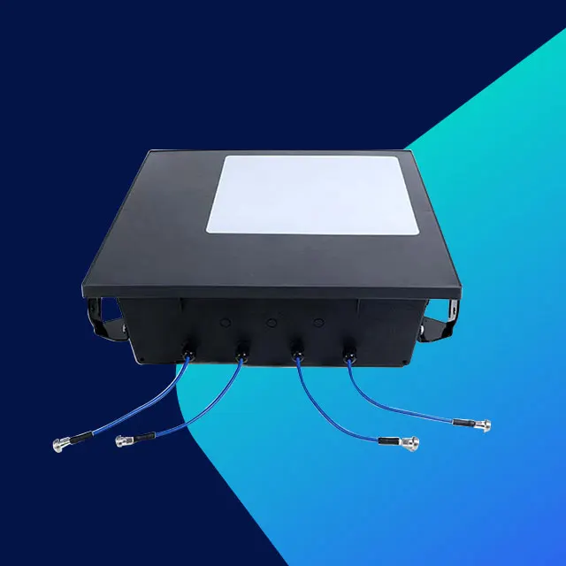 4-Port Dual-Band Wide Horizontal Coverage Ceiling Antenna for High-Rise Buildings