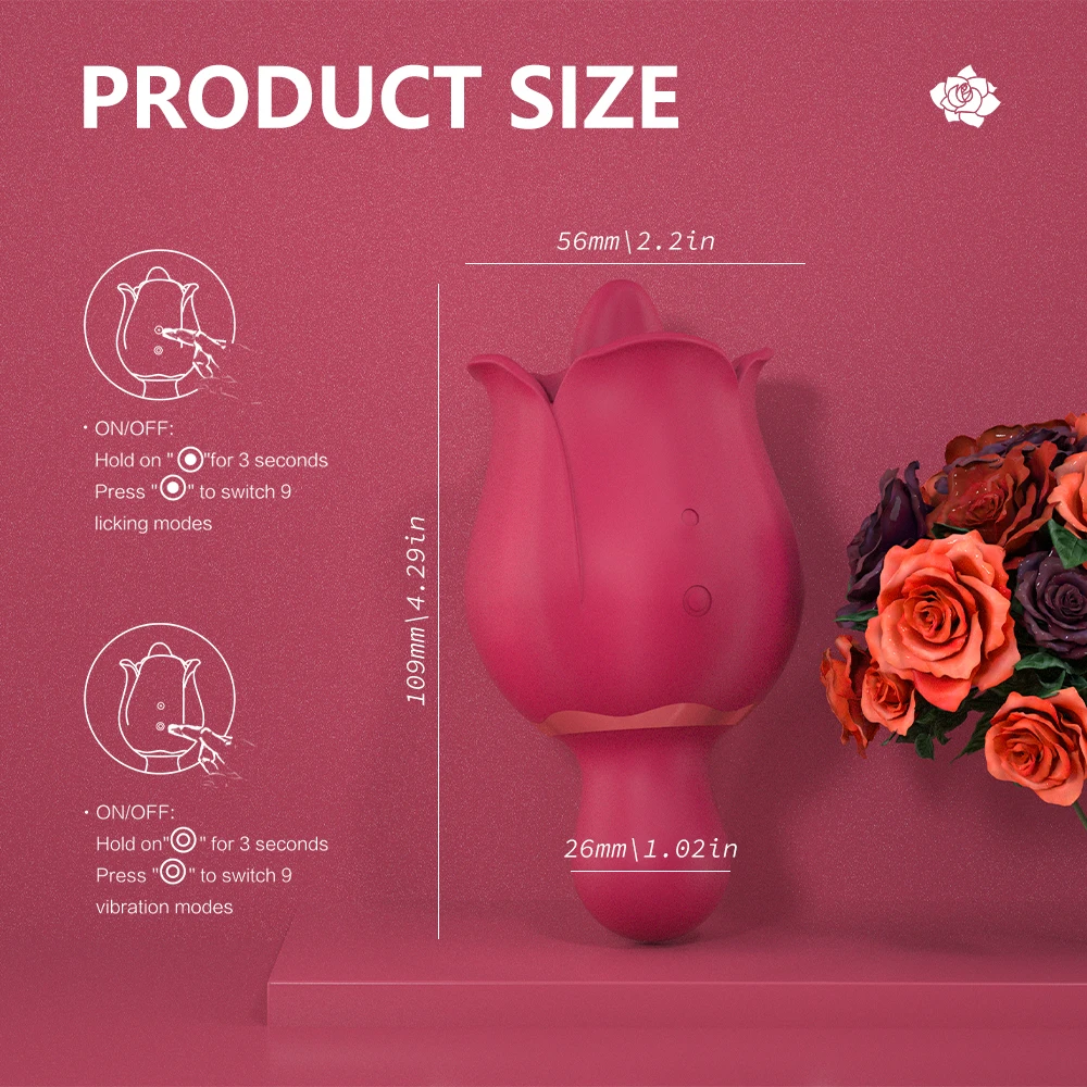 Flora Pro Licking Rose Toy