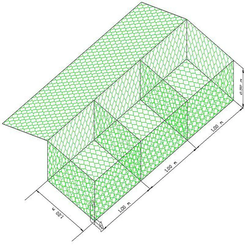 Zinc coated wire gabion box price with 8x10cm mesh size/ PVC coated 1x1x1m stone gabion mesh for river bank protection