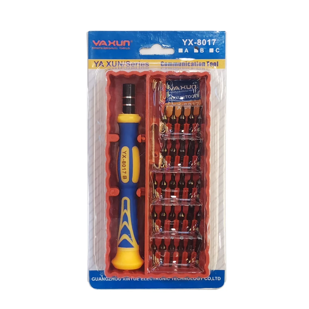 YAXUN YX8017B Precision Screwdriver Set for Cell Phone 29 in 1 High Quality Magnetic Tool Kit for Computer Laptop