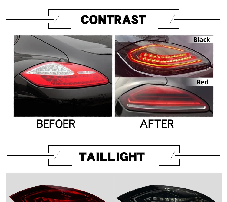 High Quality Plug And Play Led Taillight Upgrade For 20102013 Porsche