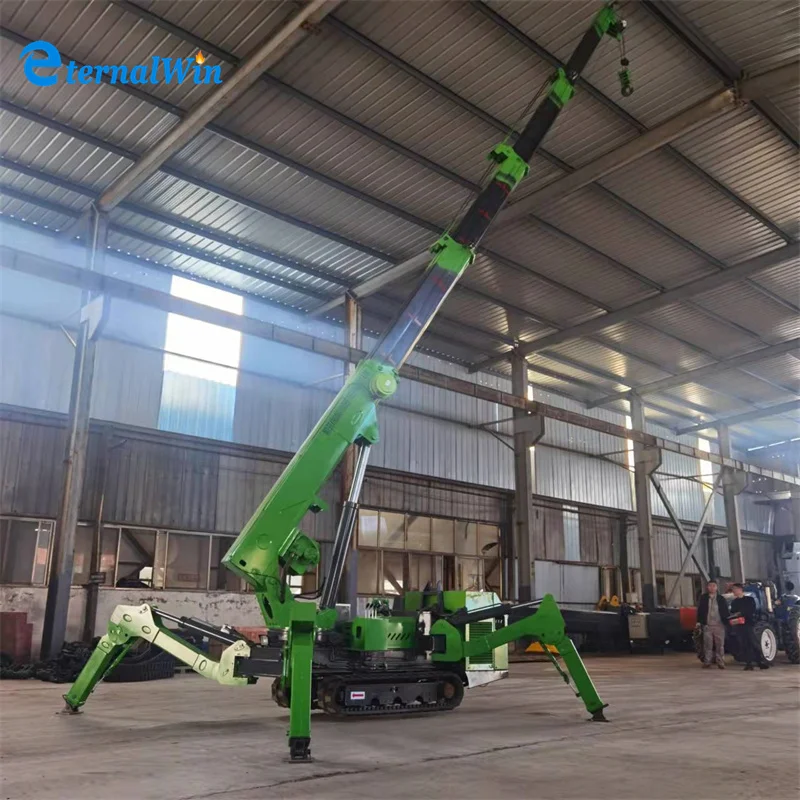 Telescopic Boom Mini Spider Crane 1 Ton 3 Ton 5 Ton For Sale - Buy ...