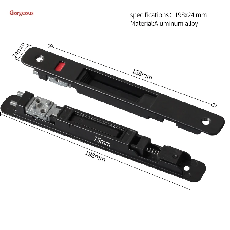 Sliding Window Push Lock Accessories Vertical Sliding Window Locks Gorgeous Hot Selling Aluminium Safty Sliding Door Hardware
