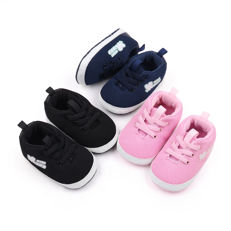 New Arrival Spring& Autumn Breathable Mesh Soft-soled Baby Sports Shoes for Boys and Girls