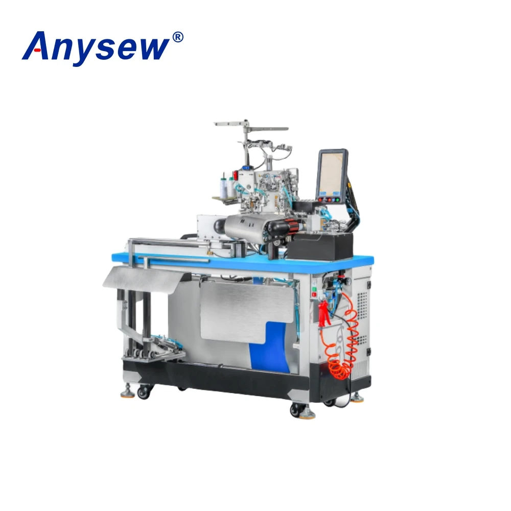 AS-Q300H Intelligent knitting machine Automatic Coverstitch Bottom Hemmer manufacture