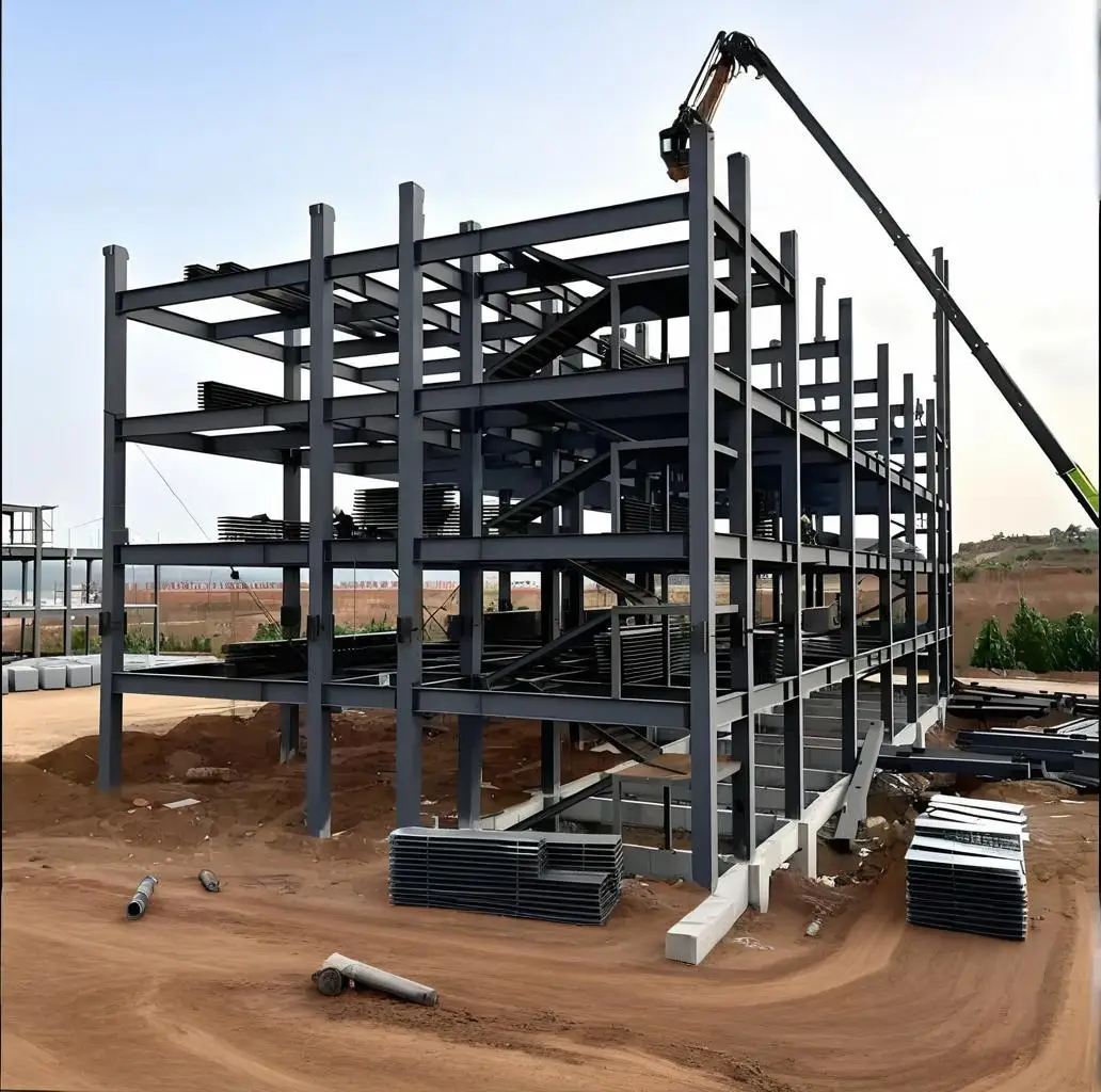 High-Strength Weatherproof Gas Station Canopy Customizable Windproof Rainproof Structure