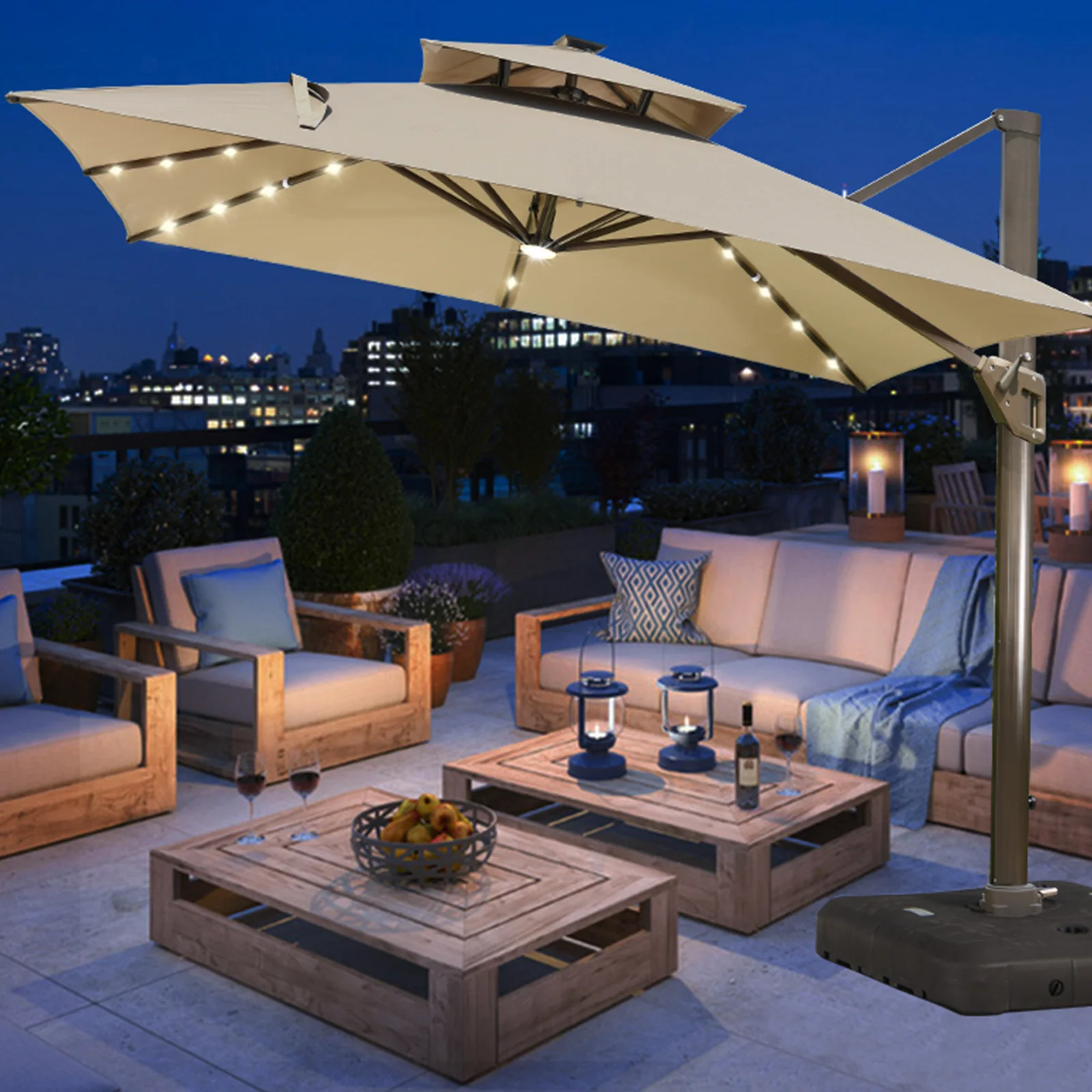 bulk patio umbrellas Bulk Sale Parasols Umbrellas Outdoor Garden Factory Directly Sell Fashion  Garden Large Cantilever Patio Umbrella