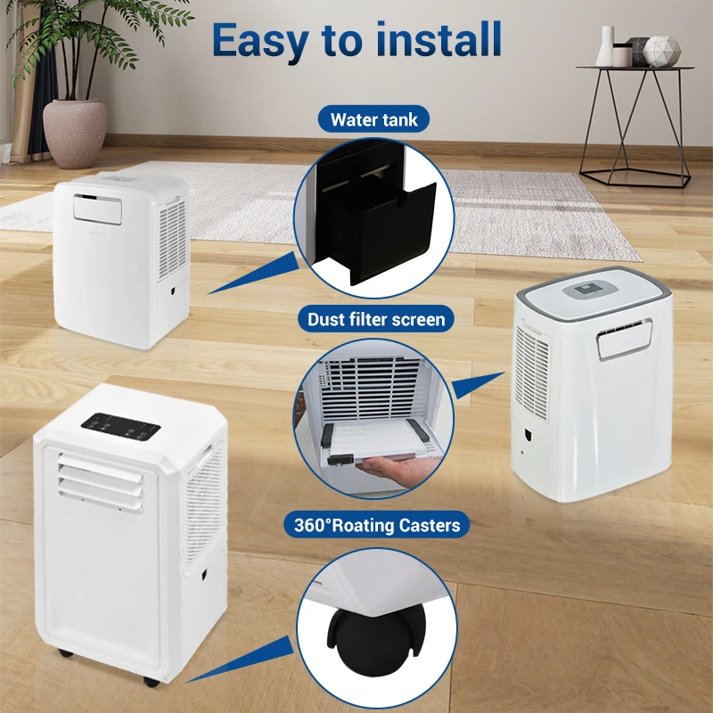 4 in 1 Hoseless Portable Automotive Household air Conditioner Mobile Portable Ac air Conditioner Cooling Without Pipe