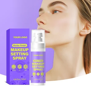 Natural Matte 120ml Fixing Mist Setting Spray Oil-Control Waterproof Makeup Finisher with Botanical Extracts Mineral Glitter