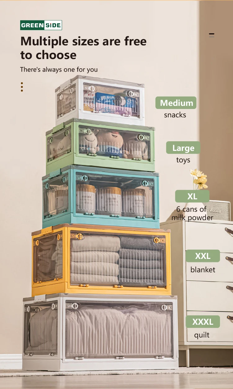 Greenside Side Door Open Cloth Organizer Outdoor Camping Garden Foldable Storage Box Folding Box