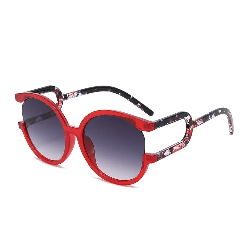 Personality 2025 New Design Round Frame Sunglasses Oversize Plastic UV400 Sunglasses for aperçu 8