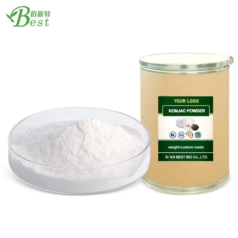 Wholesale Bulk Organic Konjac Root Powder Amorphophallus Extract Konjac Gum Powder