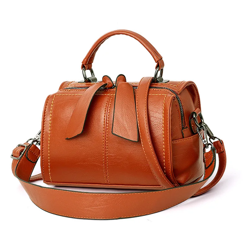 Ladies Handbag K-Style New Winter Fashion Crossbody Bag Simple Soft Leather Satchel Shoulder Bag Waterproof Handbags Supplier