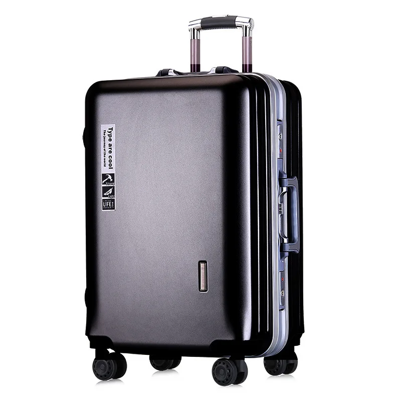 Luggage Female Suitcase Mute Universal Wheel Aluminum Frame