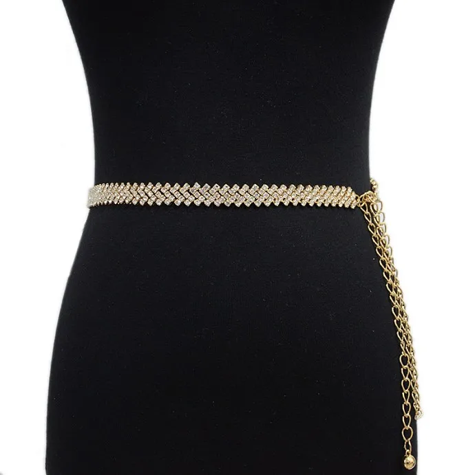 slim fit dress slacks Silver beaded belts for formal dresses belt – MakerryBridal main image 0