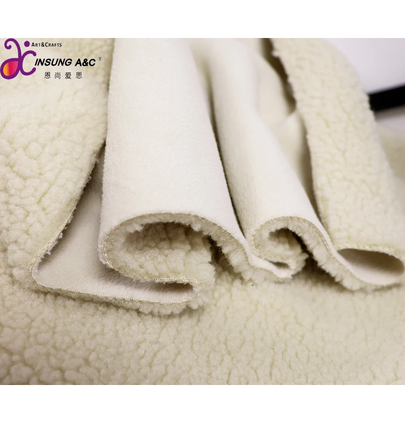 100% полиэстер, высокое качество, мягкая на ощупь, двухсторонняя меховая ткань из ягненка