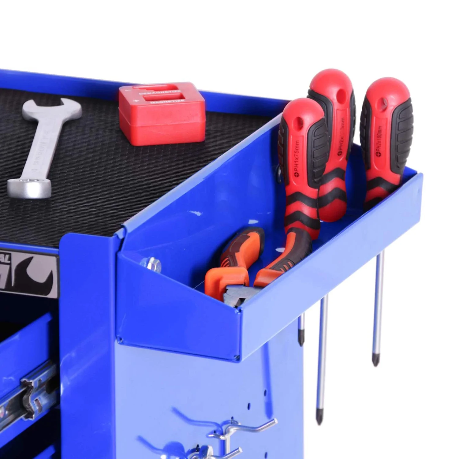 Tool Chest Heavy Duty Cart Steel Rolling Tool Box with Adjustable Shelf Inside and Lockable Drawers and Doors supplier