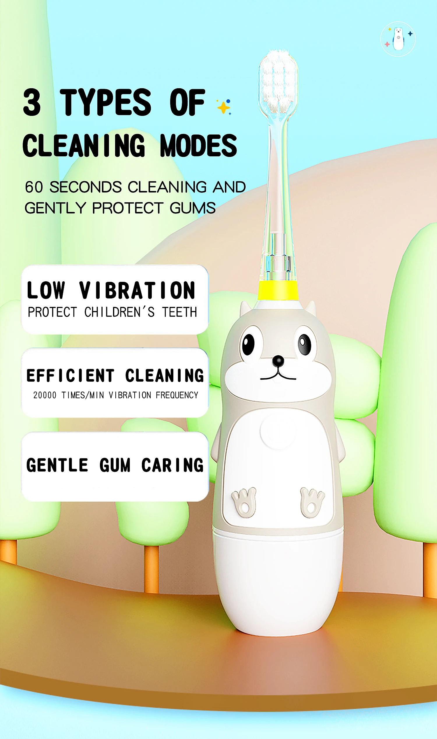 3 Mode Adjustable Portable Wireless Inductive Charger Children Electric