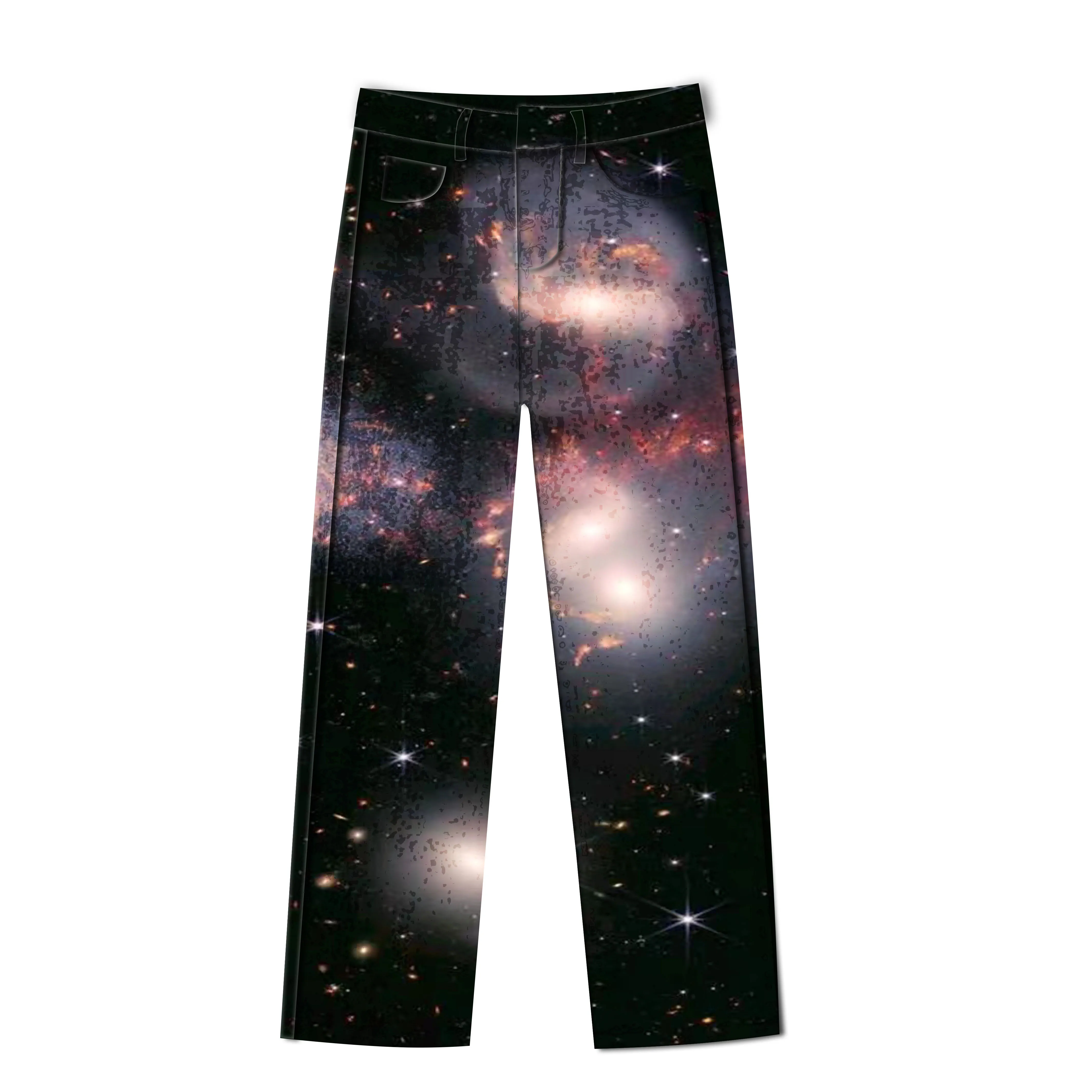 Customize 2022 New Trend NASA Photo All Over Print  Men's Denim Pants Trousers