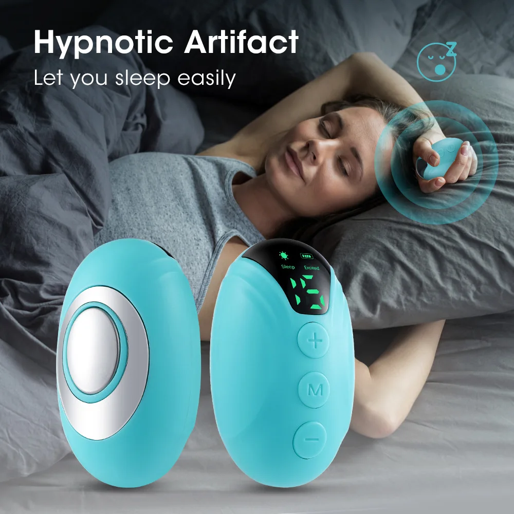 Mini USB Charging Hand Held EMS Pulse Hypnotic Device Sleep Aid Machine for Home Use