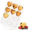 Beige with heart - shaped dots - - JSC4248
