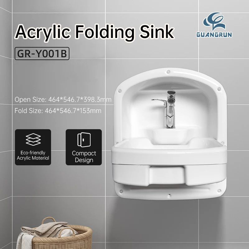 Platzsparendes Acryl-Klappwaschbecken zur Wandmontage für Wohnmobile, Campingbusse, Boote und Wohnwagen| Alibaba.com