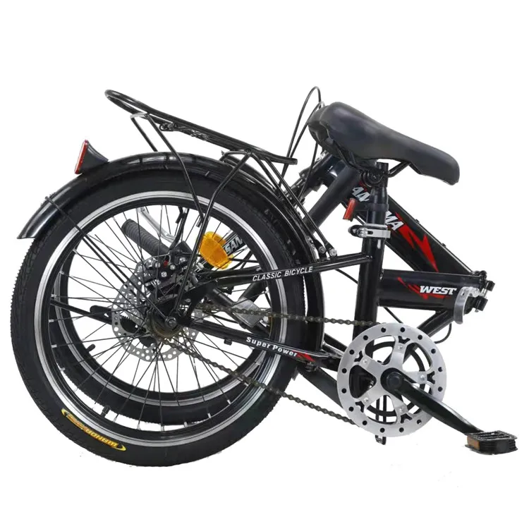 Folding Bike 24 Inch Women's 26 Inch Orange Adult Foldable Bicycle