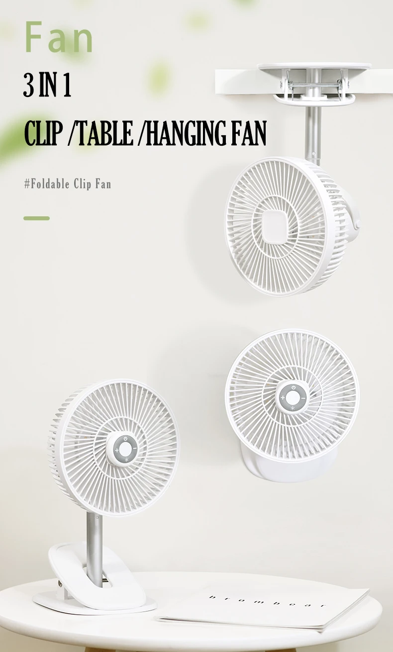 Rechargeable Home Mini Fan, Portable, 5 V, USB - detail 2