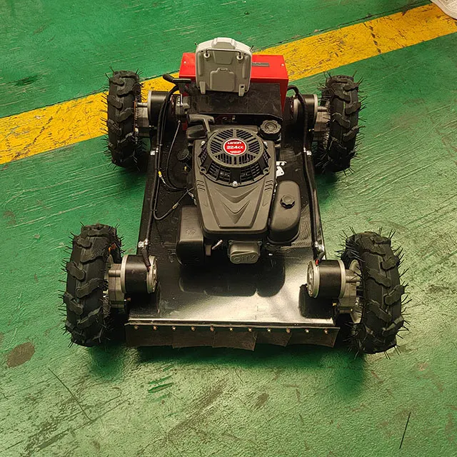 Jingyu Self-propelled Electric Start Weed Trimmer Powerful Gasoline Remote Control Robot Mower