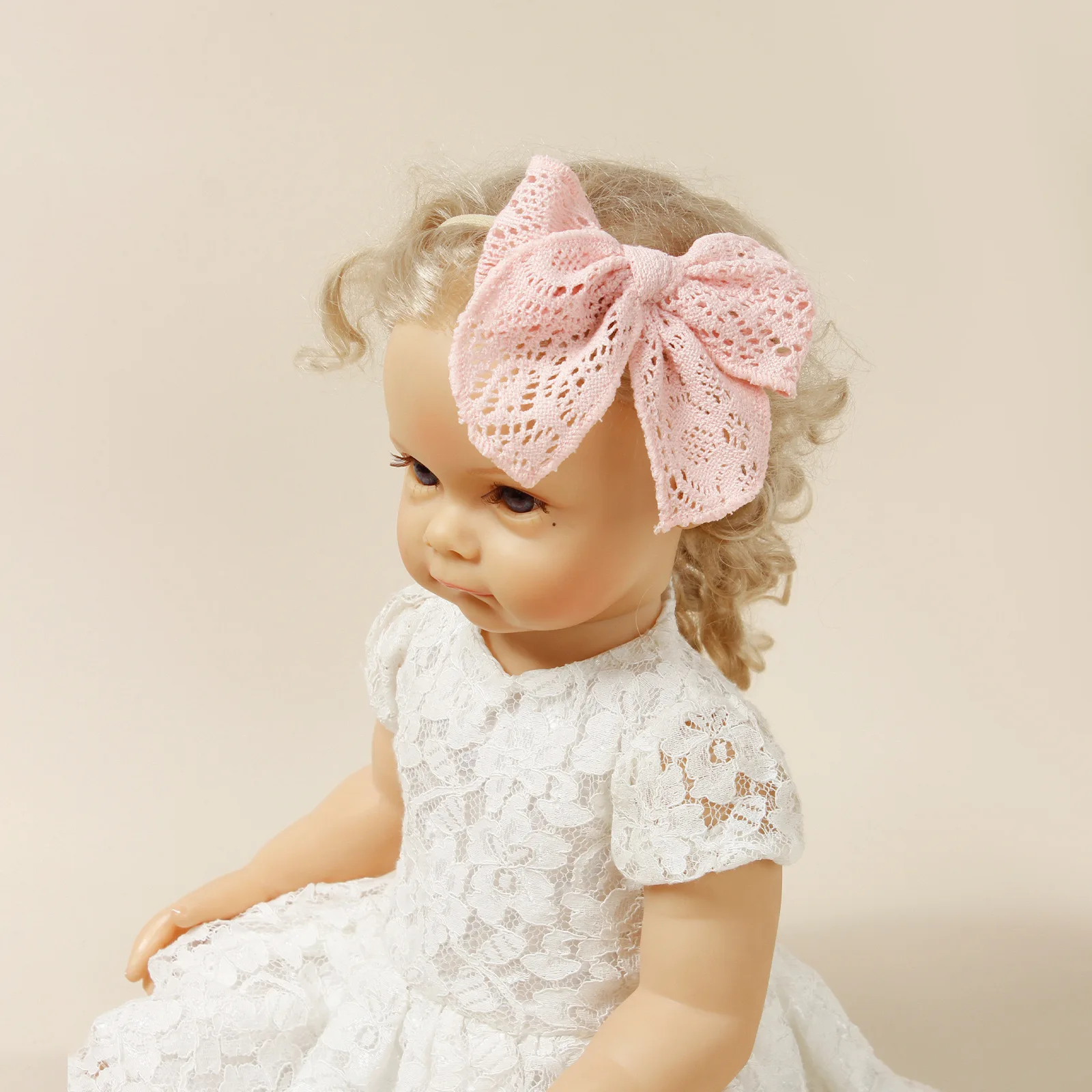 Новые Летние повязки для волос Детские аксессуары кружевная тюрбан с цветами повязка на голову