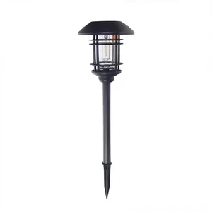 Vertak IP54 Garden Aluminum Alloy Garden Solar Light Outdoor Professional Filament LED Solar Led Lawn Light