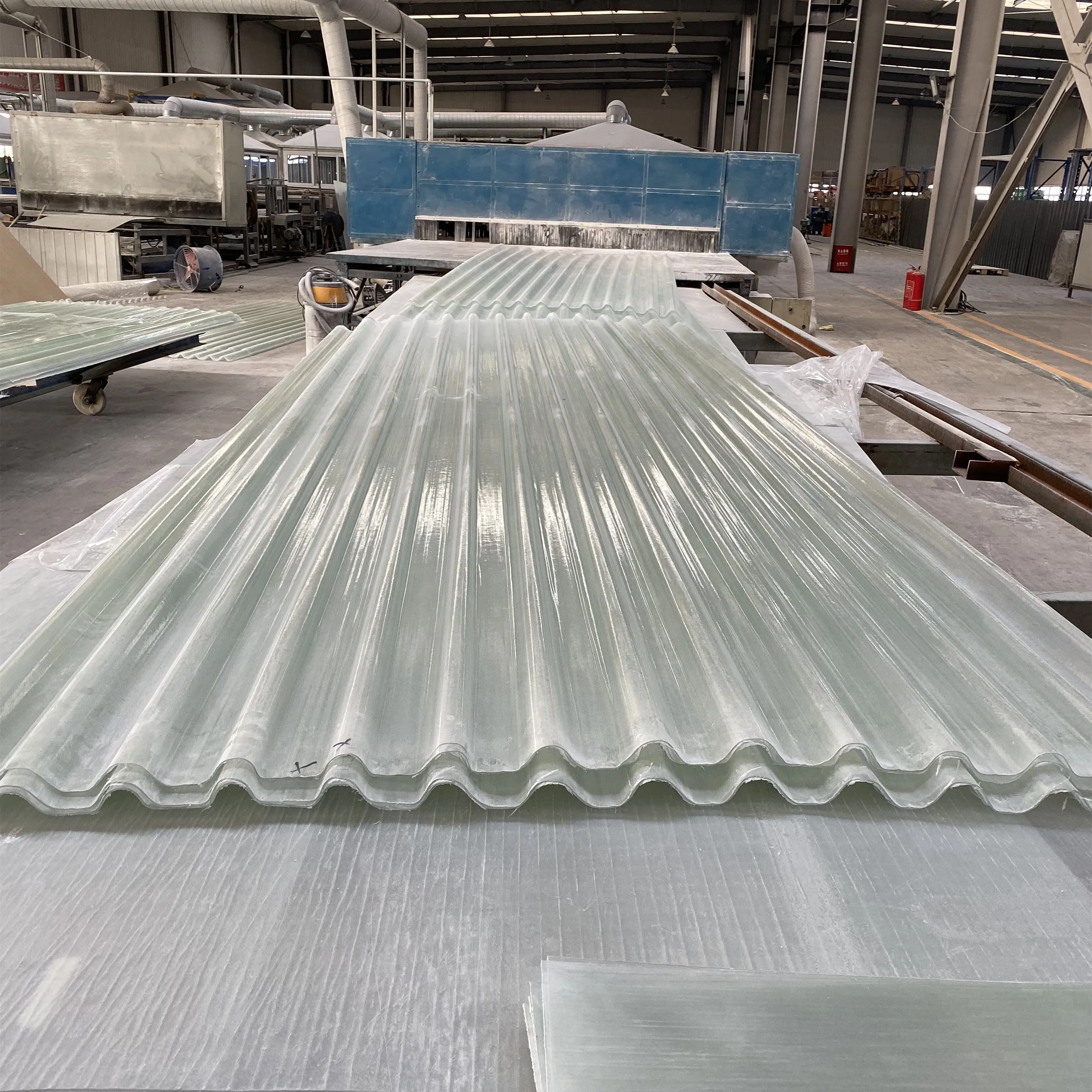 Exterior FRP Skylight Sheet Fiberglass-Reinforced Polyester Flat Roll ...