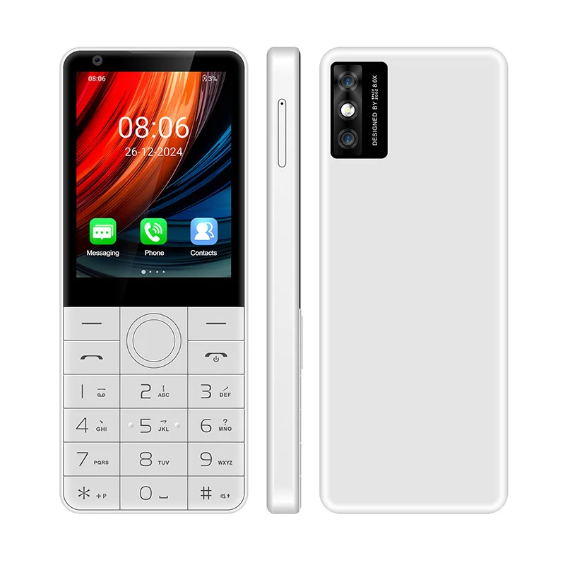 DOOV R77C Telefone Android Dual SIM 4G com Teclado, Smartphone com