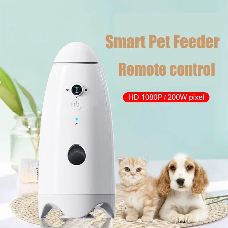 2023 New Arrival Wifi APP Remote Control Smart Pet Dog Cat Feeder 360 Degree Rotation Automatic Dog Treat Dispenser with Camera