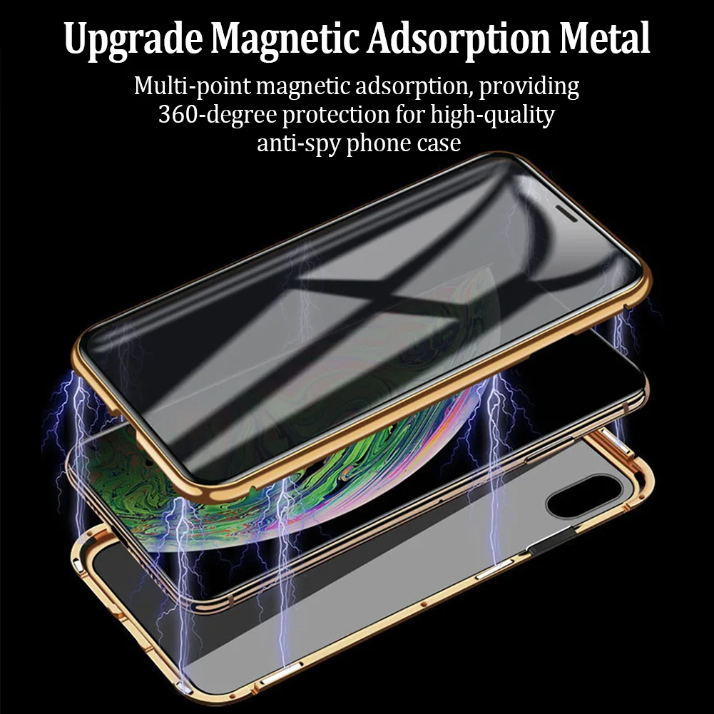 Anti Peep Magnetic Adsorption Anti Spy Magnetic Phone Case