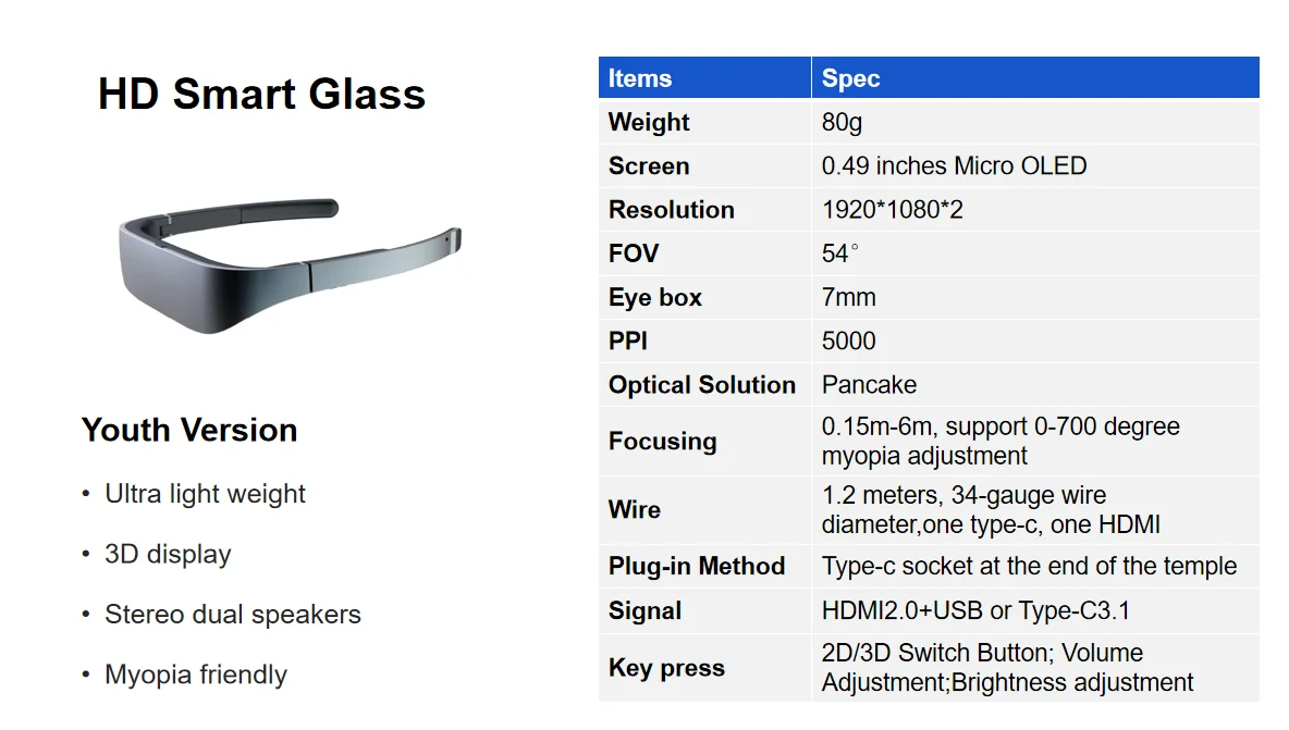 2d 3d Giant Screen Glasses Vr Glasses Switch Big Screen Gaming Glasses