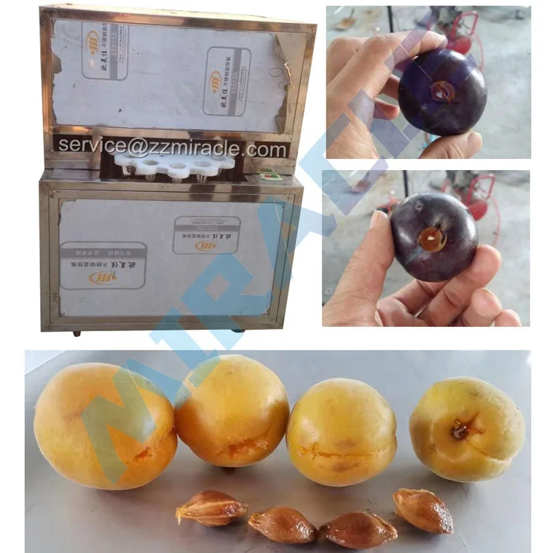 High Efficiency Peach Cutting Machine Peach Seed Remove Machine