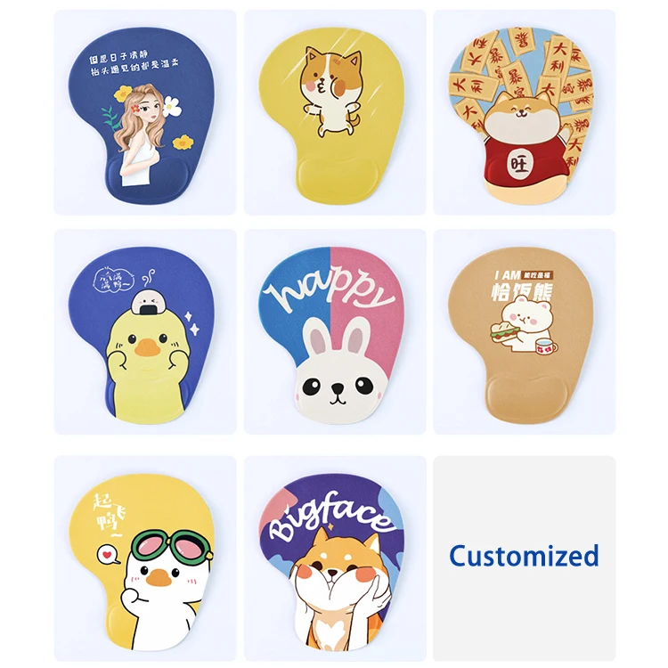 Бытовой коврик для мыши с рисунком аниме логотипа коврики подставкой запястья фирменный логотип без минимального заказа силиконовый пользовательский