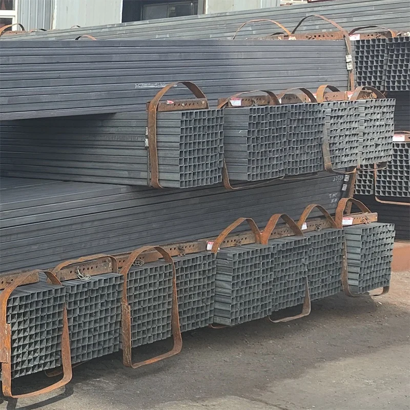 Welded Steel Shs Box 200x200 Square Hollow Section 6mm Wall Thickness Iron Bar Pipe ERW for Structure Cutting Available