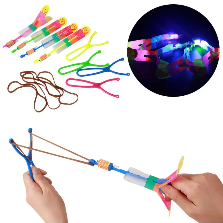 high speed Amazing Led Light Arrow Rocket Helicopter Flying Toy