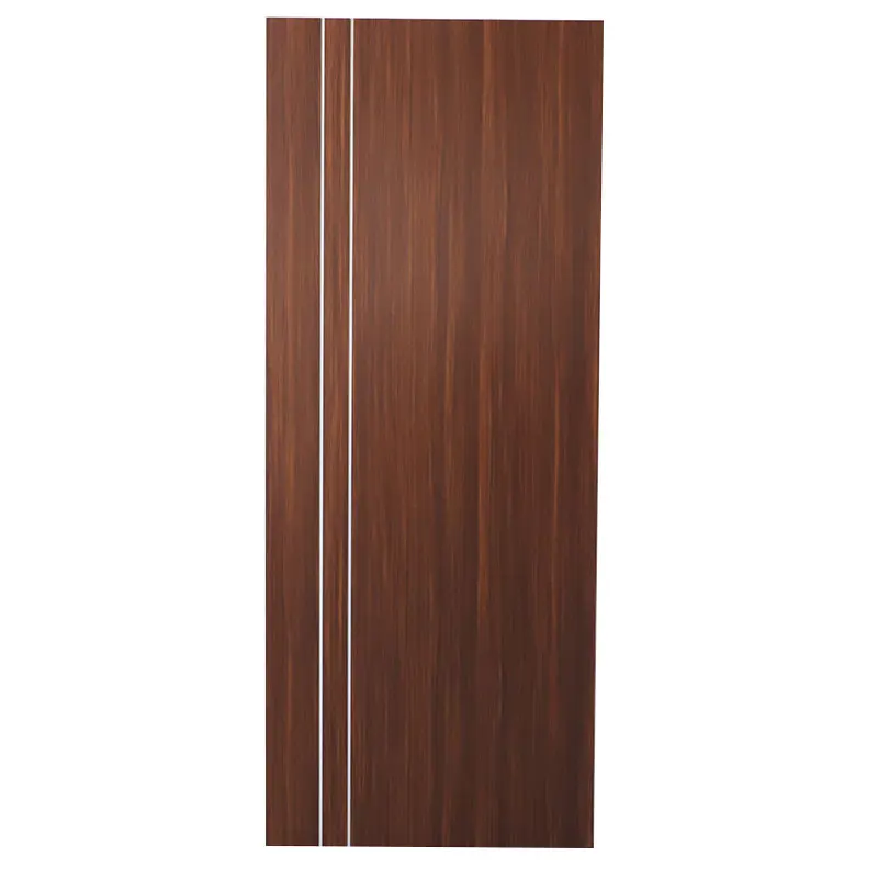 Global Best Seller Moulding Brown Hardware Options With Frame PVC Pressed Door For Bathroom