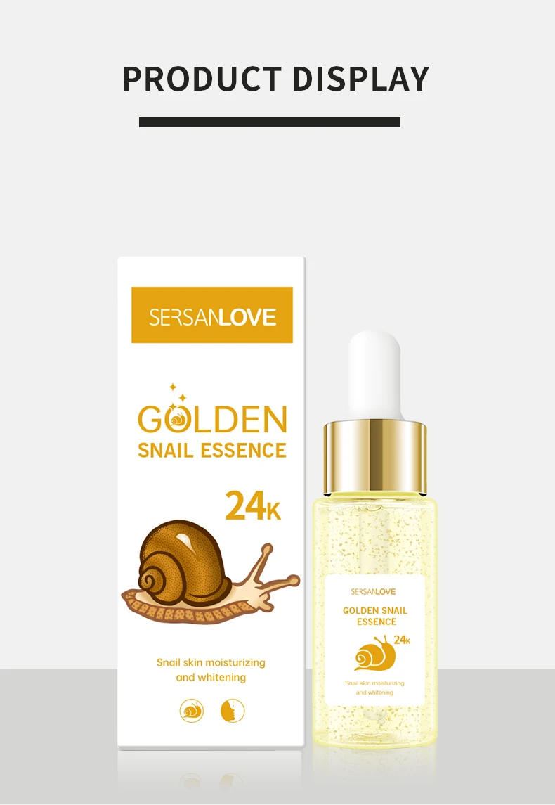 Private Label Organic 24k Gold Foil Skin Care Hyaluronic Acid Whitening
