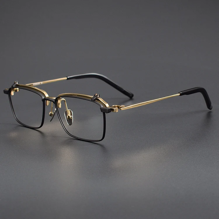 S401T Titanium Flip-Up Square Eyeglasses
