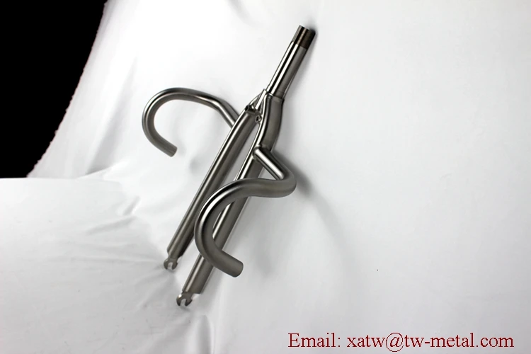 Titanium Race Bicycle Fork Titanium Drop Handle bar Titanium Track Bike Forks