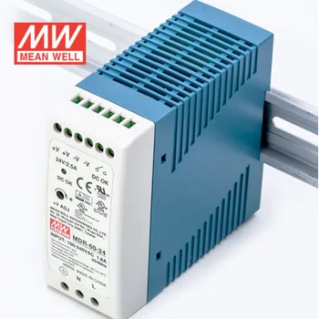 Mean well MDR-60-5/12/15/24/48 Single Output Industrial DIN Rail Power Supply 5V/12V/15V/24v Din Rail 10A 5A 2.5A 1.25A