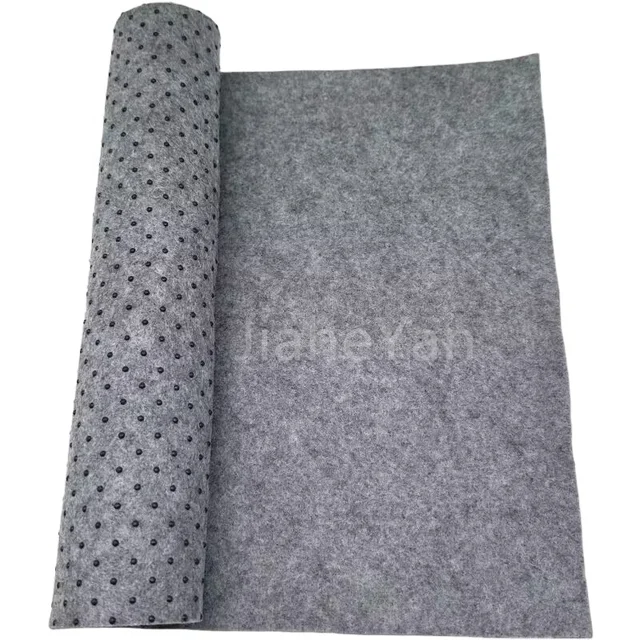 Wholesale Price Resin dot Non-Slip Rug Pad Anti Slip Carpet Non Woven Grey Secondary Carpet Backing Cloth